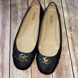 Michael Kors Black Flats, 8 1/2